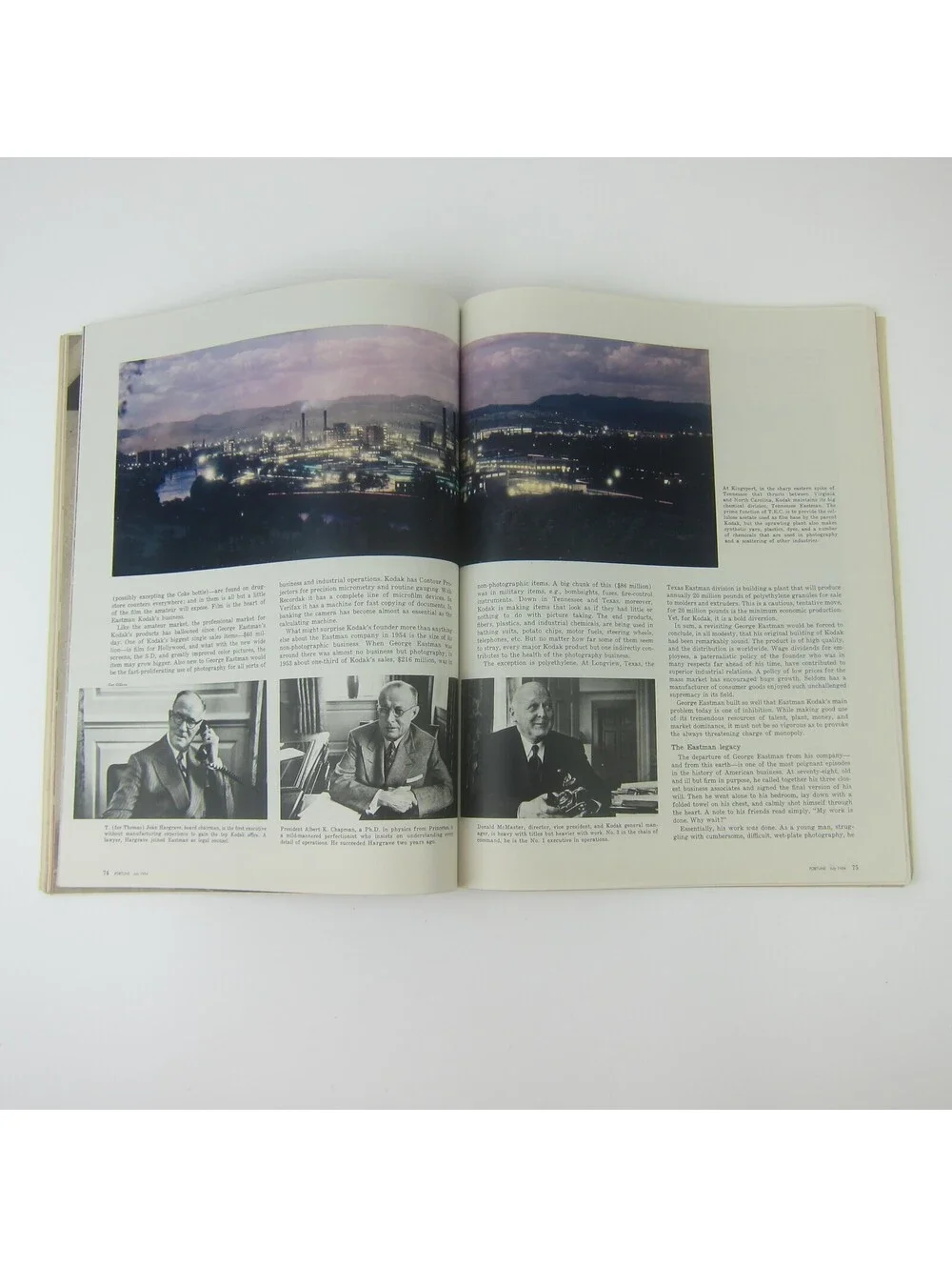 Vintage FORTUNE Magazine July 1954 Eastman Kodak Columbus Indiana Otis Elevator